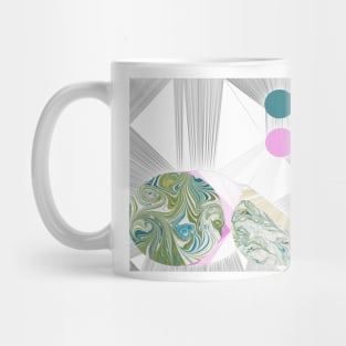 Circles #3 Art Deco Collage Mug